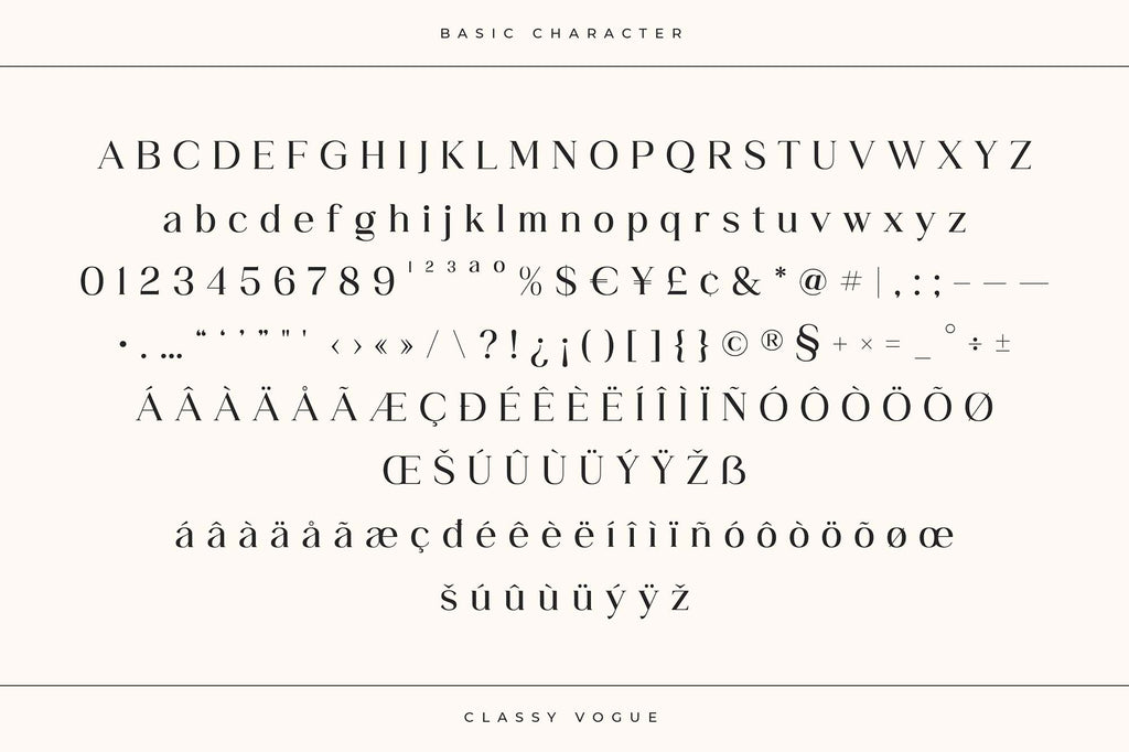 Classy Vogue Serif Font