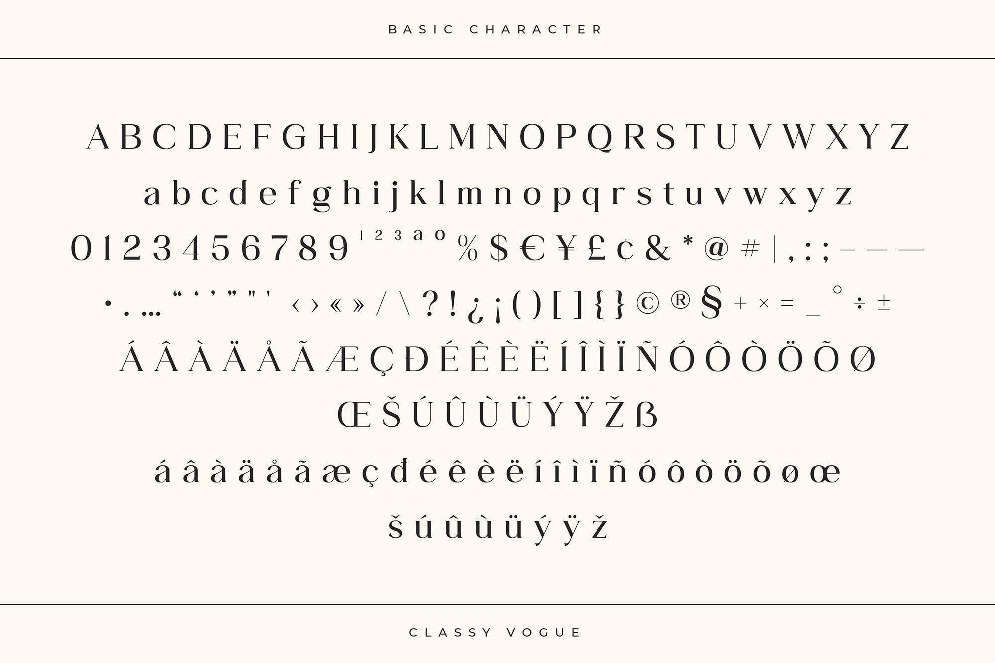 Classy Vogue Serif Font