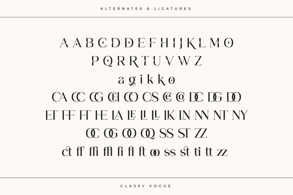 Classy Vogue Serif Font