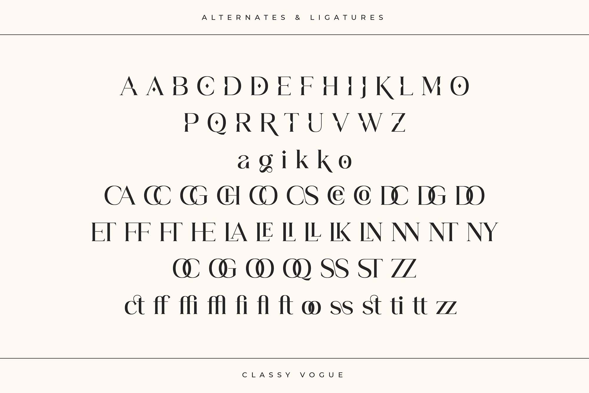 Classy Vogue Serif Font