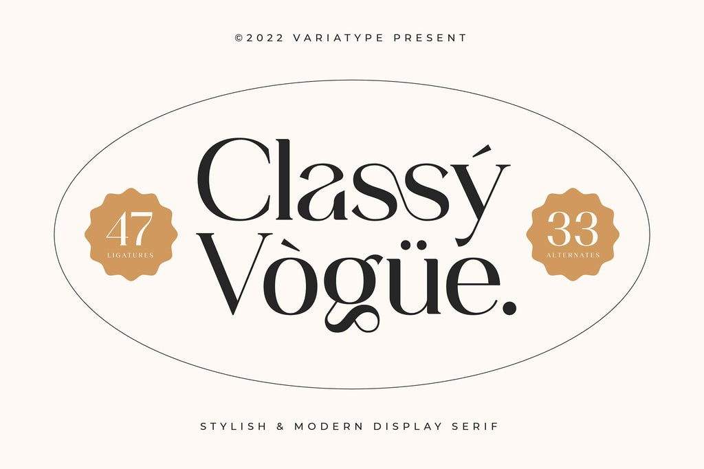 Classy Vogue Serif Font