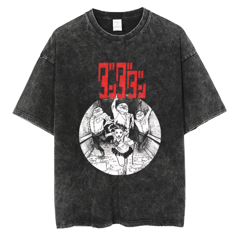 Dandadan Momo's Quest Oversized Vintage T-Shirt