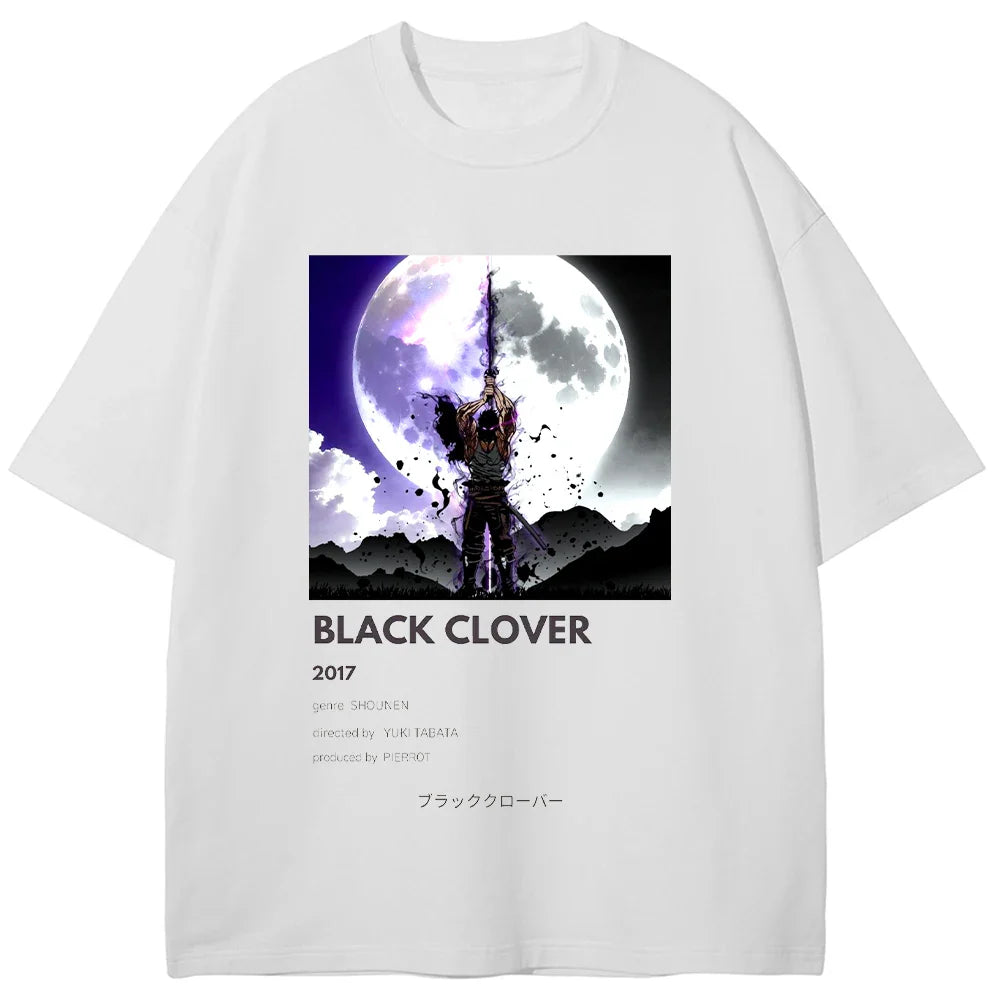 Black Clover Asta's Moon Oversized Vintage Shirt