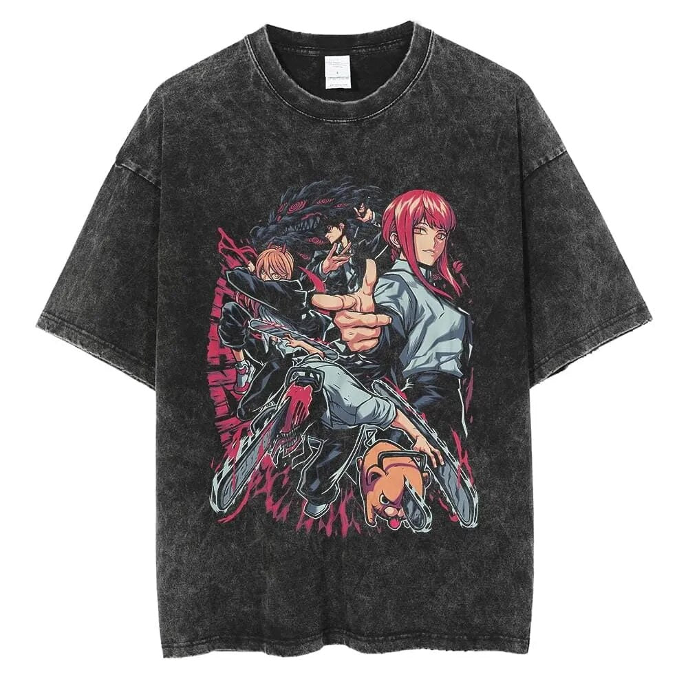 Chainsaw Man Devil Hunters Vintage T-Shirt