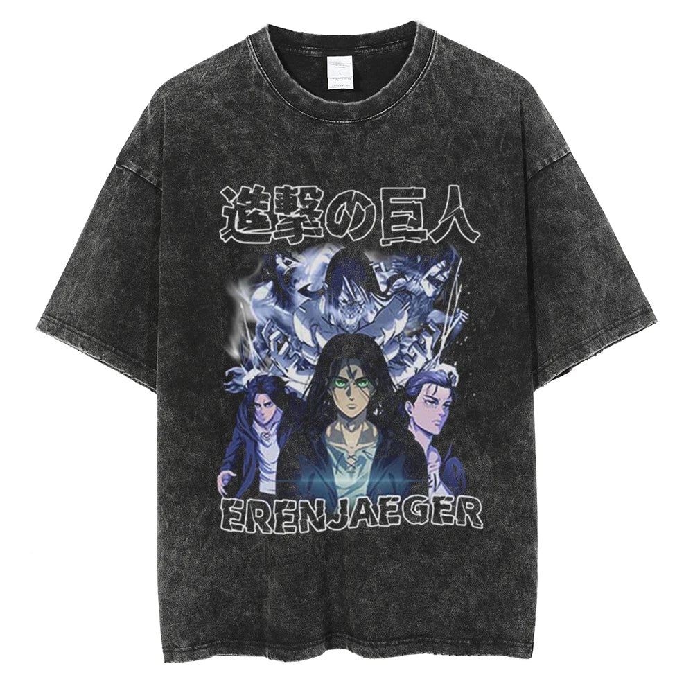 Attack on Titan Eren Yeager Wings of Freedom Vintage T-Shirt