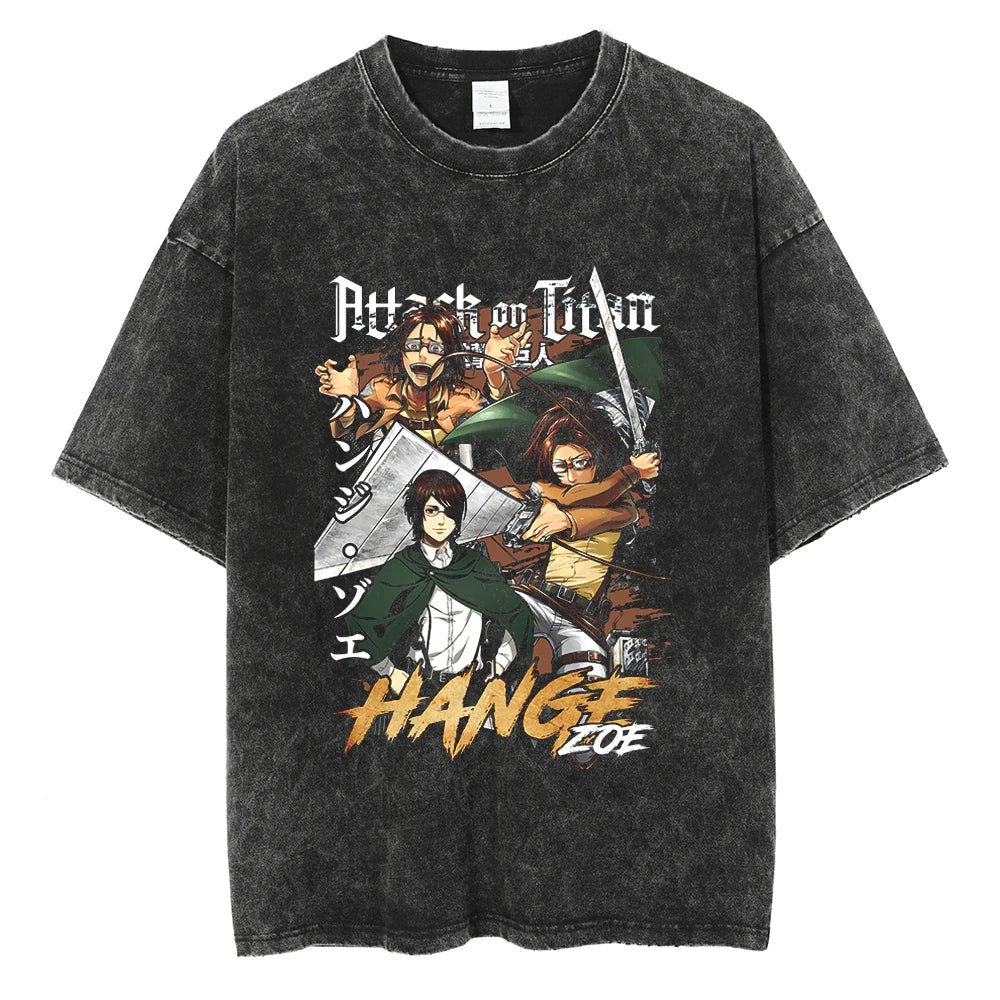 Attack on Titan Hange's Science Oversized Vintage T-Shirt