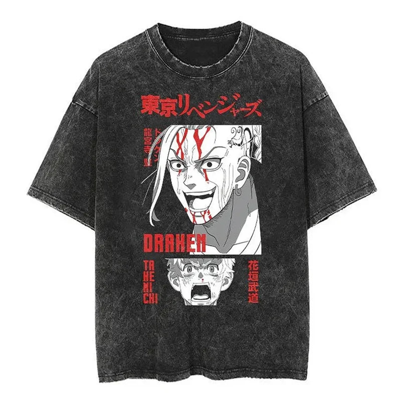 Tokyo Revengers Draken Loyal Guardian Oversized Vintage T-Shirt
