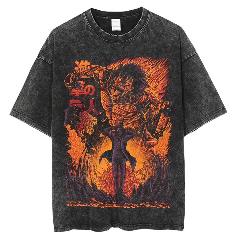 Attack on Titan Attack Titan Oversized Vintage T-Shirt