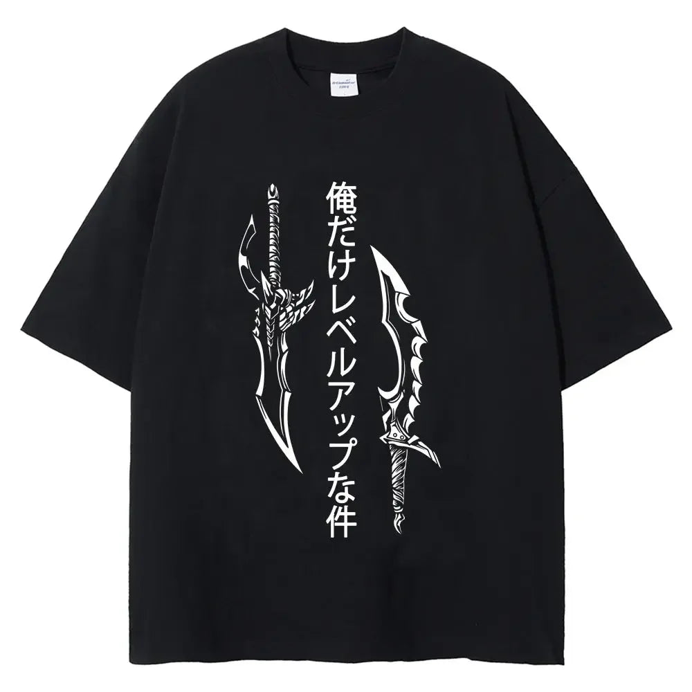 Solo Leveling Weapon's Edge Oversized Vintage T-Shirt